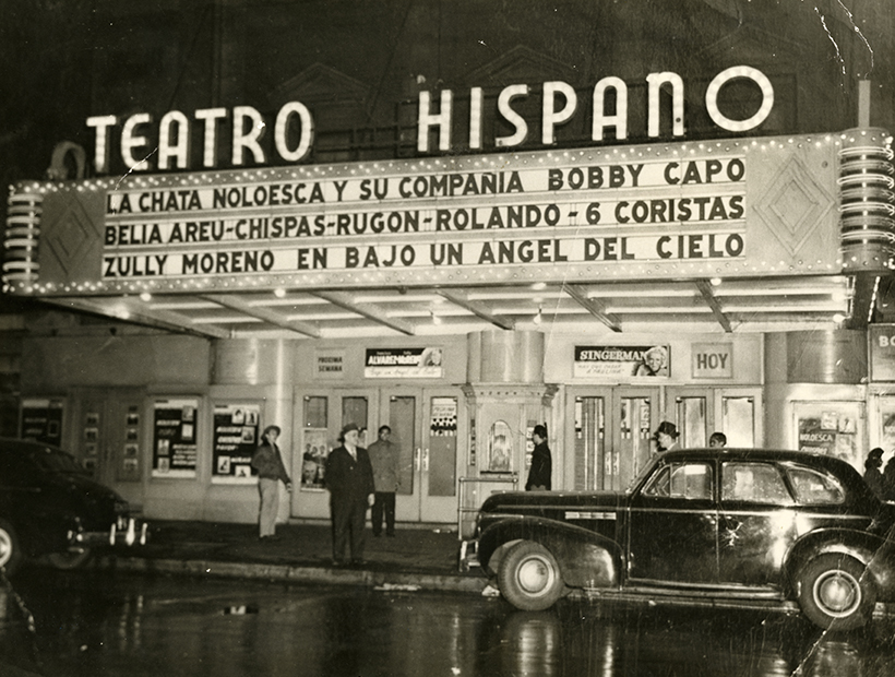 A selection from the Hispanic Theater in the United States exhibit