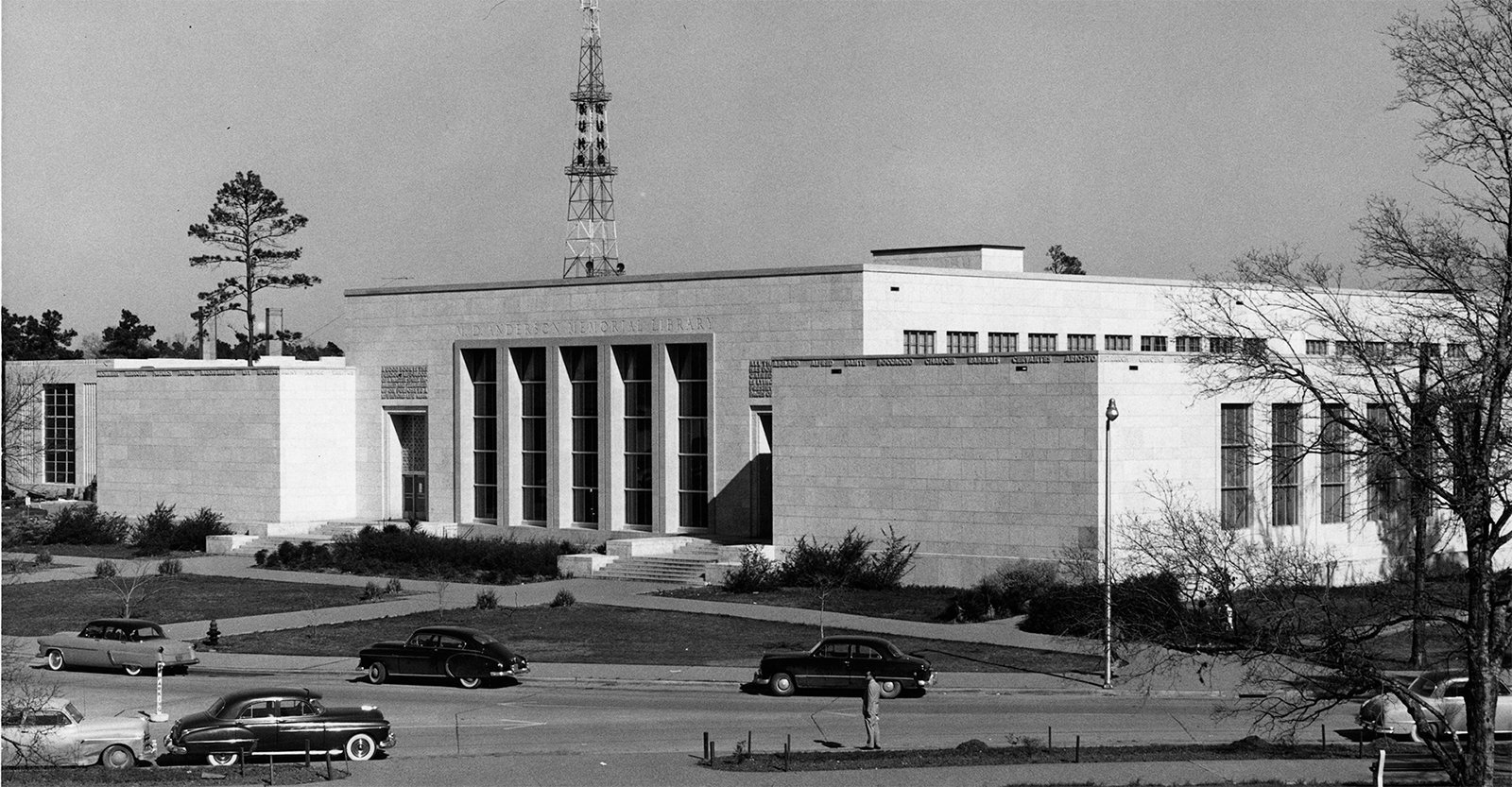 image collage of students performing research at each UH Library