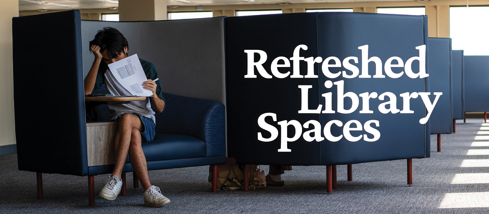 header image for Refreshed Library Spaces article