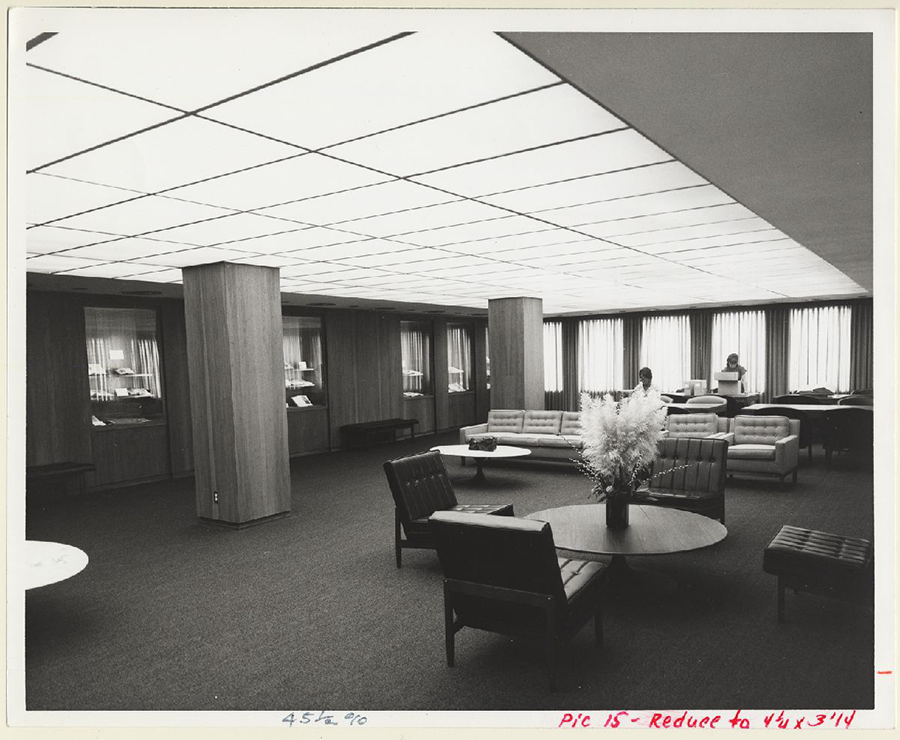 interior of special collections in 1968