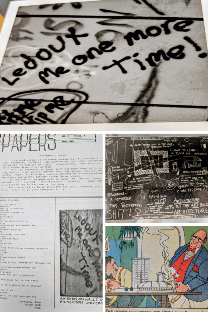Collage of artwork from the periodical, The Asbestos Papers, 1986