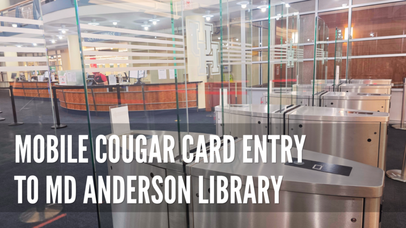 turnstiles in md anderson library